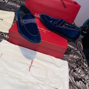 Salvatore Ferragamo Men’s "Andrea" Velvet Loafers